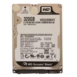 Western Digital - 320GB 7.2K SATA 3.0Gbps 2.5" 16MB Hard Drive - WD3200BEKT