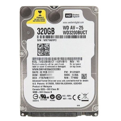 Western Digital - 320GB 5.4K SATA 3.0Gbps 2.5" 16MB Hard Drive - WD3200BUCT-63TWBY0