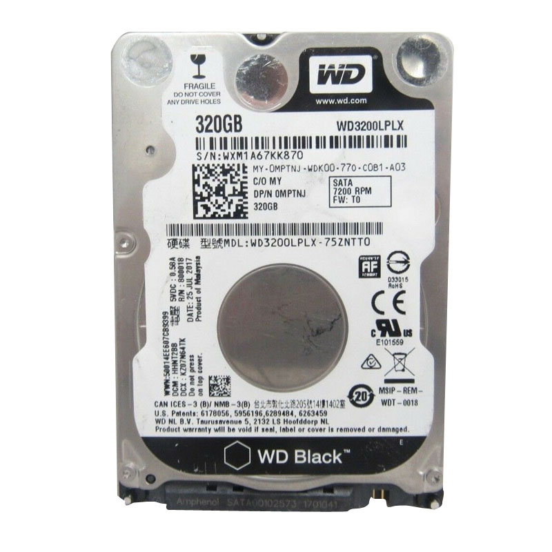 Dell - 320GB 7.2K SATA 2.5" 32MB Cache Hard Drive - WD3200LPLX-75ZNTT0