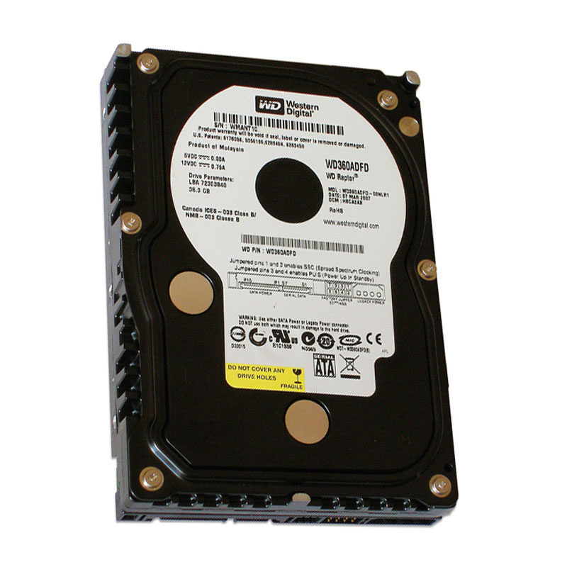 Western Digital - 36GB 10K SATA 1.5Gbps 3.5" 16MB Hard Drive - WD360ADFD
