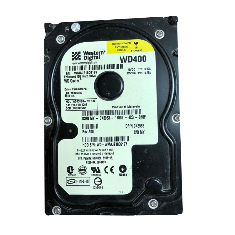 Dell - 40GB 7.2K IDE 3.5" Hard Drive - WD400