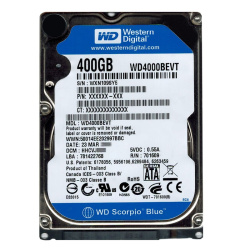 Western Digital - 400GB 5.4K SATA 3.0Gbps 3.5" 8MB Cache Hard Drive - WD4000BEVT
