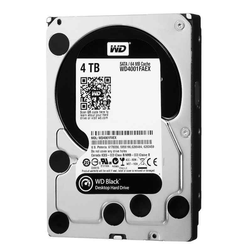 Western Digital - 4TB 7.2K SATA 6.0Gbps 3.5" 64MB Hard Drive - WD4001FAEX