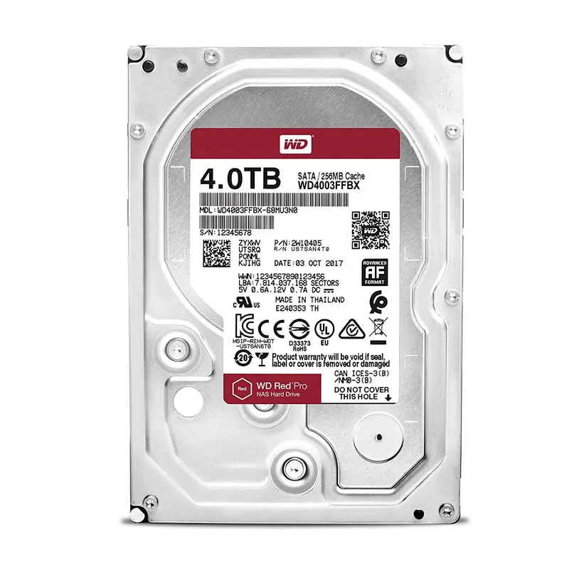 WD4003FFBX.jpg Western Digital - 4TB 7.2K SATA 3.5" 256MB Cache Hard Drive - WD4003FFBX - Image 1