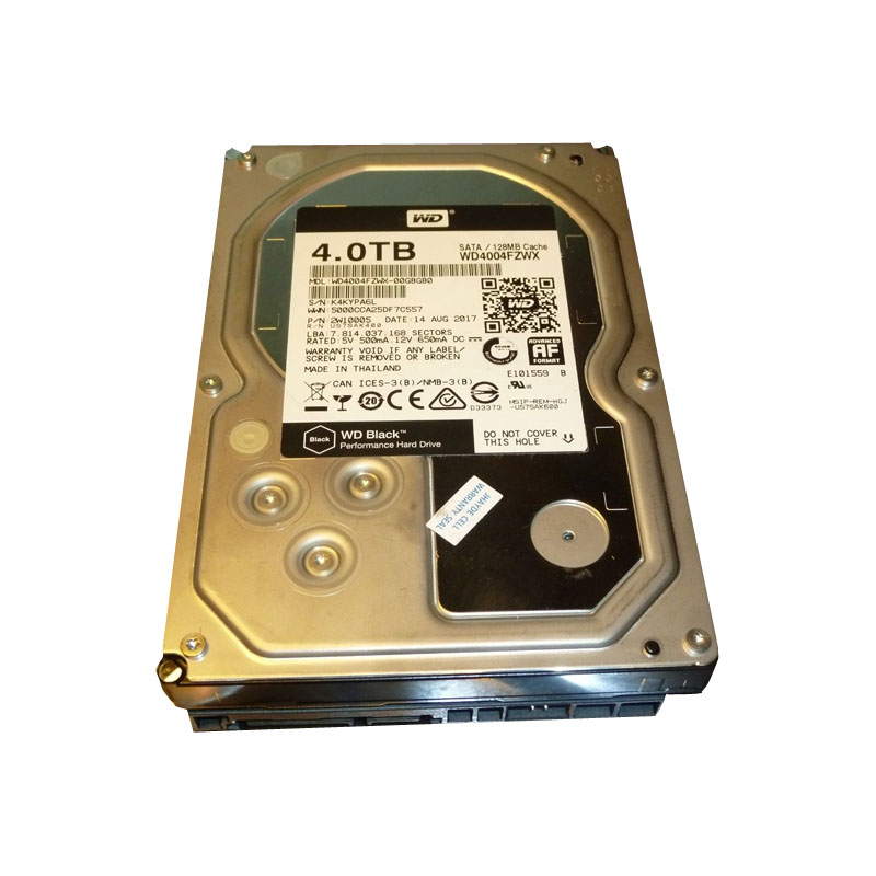 Western Digital - 4TB 7.2K SATA 3.5" 128MB Cache Hard Drive - WD4004FZWX-00GBGB0