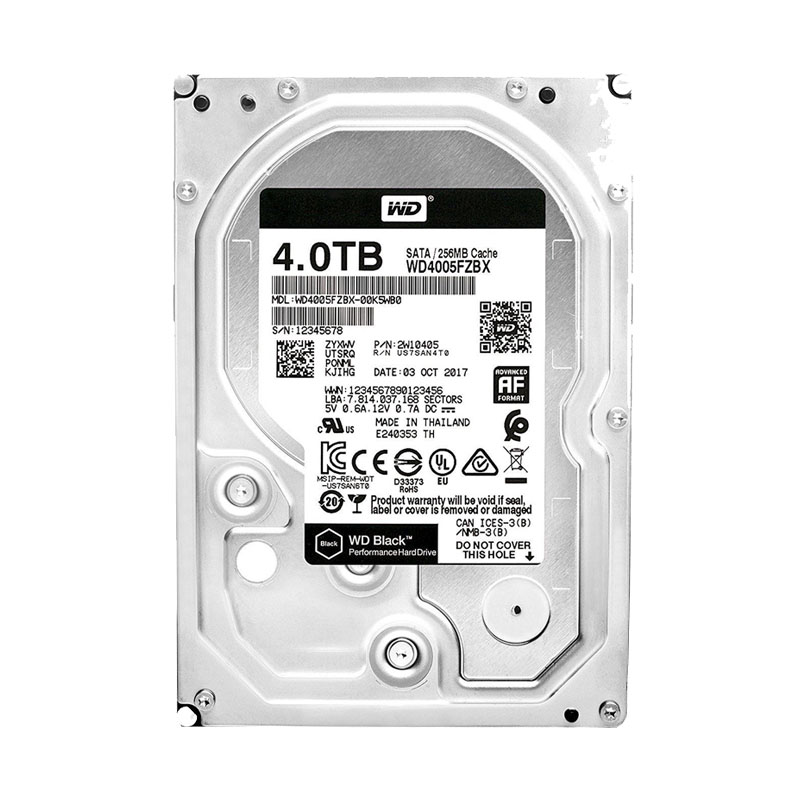 Western Digital - 4TB 7.2K SATA 3.5" 256MB Cache Hard Drive - WD4005FZBX