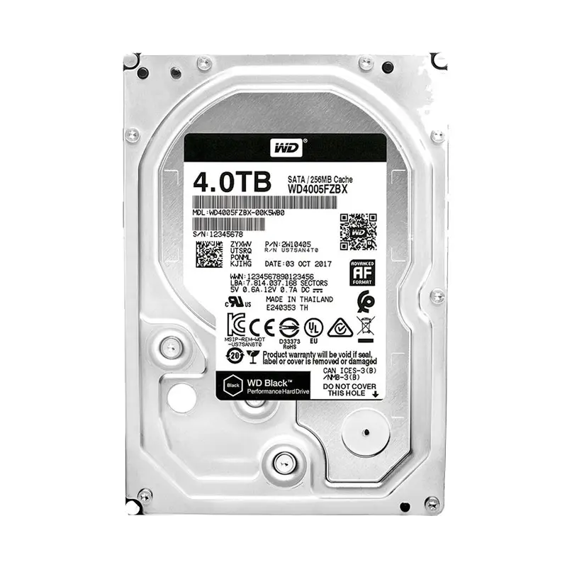 WD4005FZBX.jpg Western Digital - 4TB 7.2K SATA 3.5" 256MB Cache Hard Drive - WD4005FZBX - Image 1
