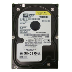 Western Digital - 40GB 7.2K ATA/100 3.5" 2MB Cache Hard Drive - WD400BB-08JHC0