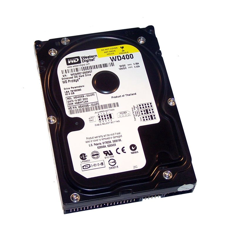 Western Digital - 40GB 5.4K 3.5" Hard Drive - WD400EB-00JUF0
