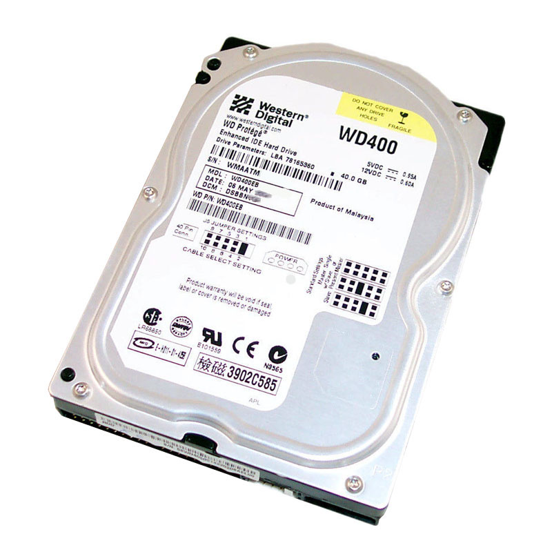 Western Digital - 40GB 5.4K EIDE 3.5" 2MB Cache Hard Drive - WD400EB