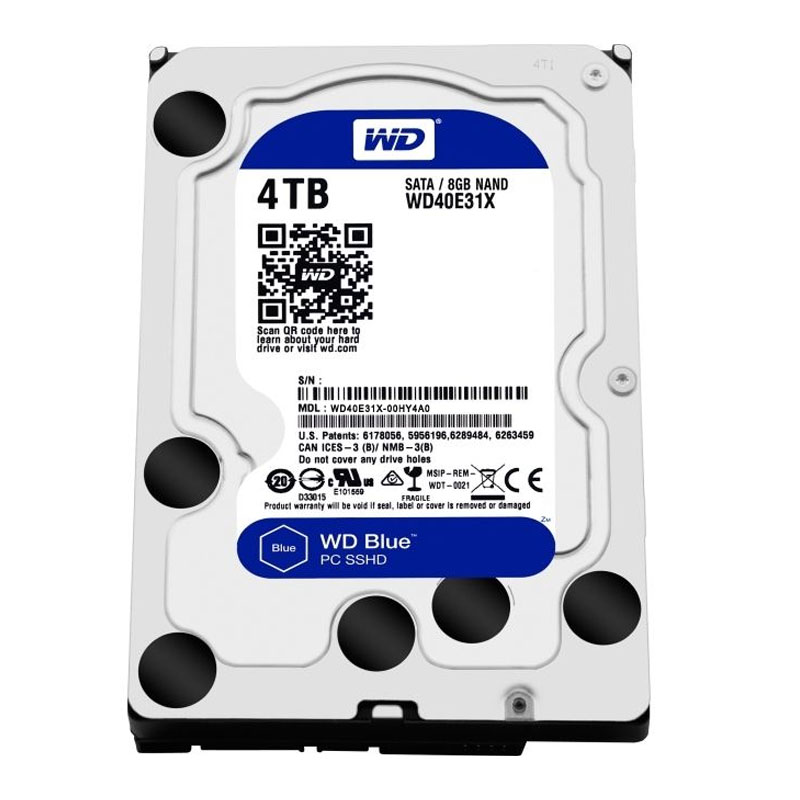 Western Digital - 4TB 5.4K SATA 3.5" 64MB Cache Hard Drive - WD40E31X-00HY4A0