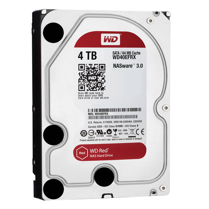 Western Digital - 4TB 5.4K SATA 6.0Gbps 3.5" 64MB Hard Drive - WD40EFRX