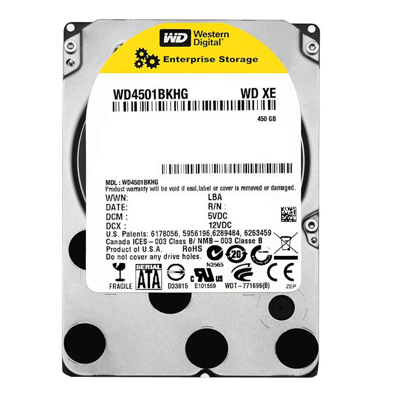 Western Digital - 450GB 10K SAS 6.0Gbps 2.5" 32MB Cache Hard Drive - WD4501BKHG