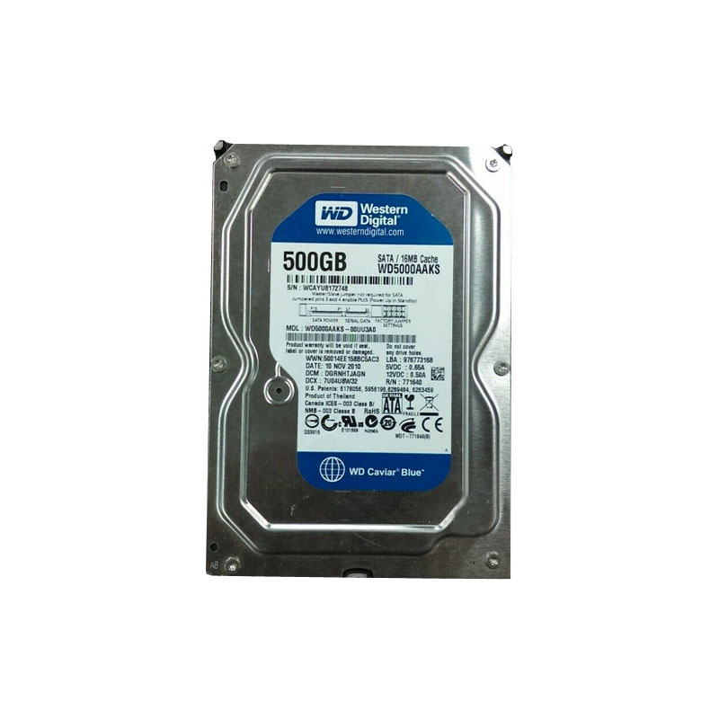 Western Digital - 500GB SATA 3.0Gbps 3.5" 16MB Cache Hard Drive - WD5000AAKS-00UU3A0