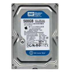 Western Digital - 500GB 7.2K SATA 3.0Gbps 3.5" 16MB Hard Drive - WD5000AAKS-402AA0