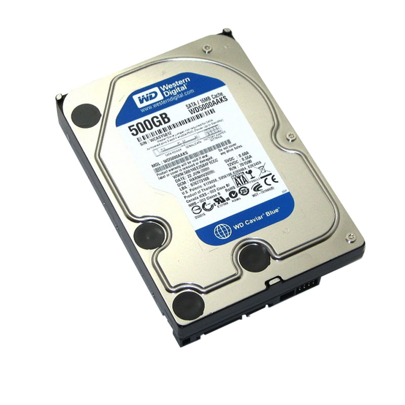 Western Digital - 500GB 7.2K SATA 3.0Gbps 3.5" 16MB Hard Drive - WD5000AAKS-41H2B0