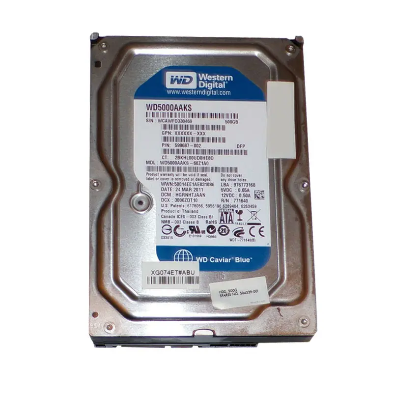 WD5000AAKS-60Z1A0.jpg Western Digital - 500GB 7.2K SATA 3.0Gbps 3.5" Hard Drive - WD5000AAKS-60Z1A0 - Image 1