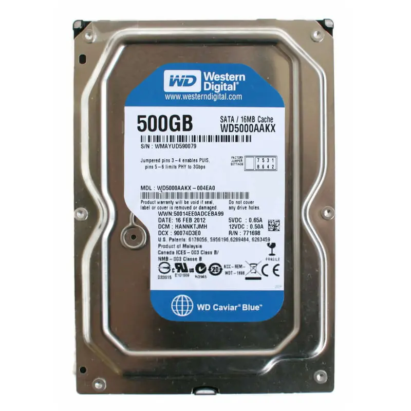 WD5000AAKX-004EA0.jpg Western Digital - 500GB 7.2K SATA 3.5" 16MB Cache Hard Drive - WD5000AAKX-004EA0 - Image 1