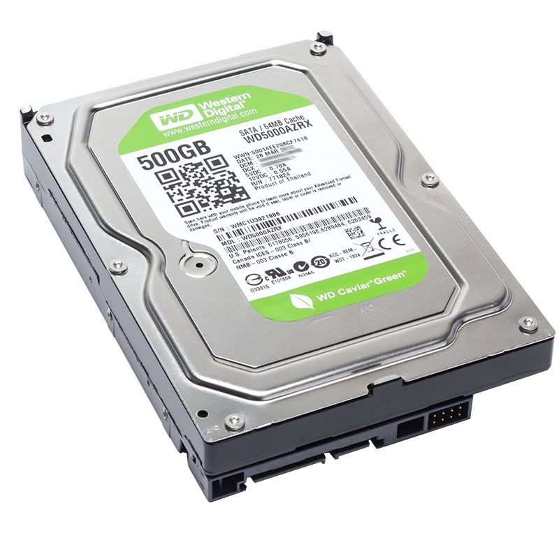Western Digital - 500GB IntelliPower SATA 6.0Gbps 3.5" 64MB Cache Hard Drive - WD5000AZRX