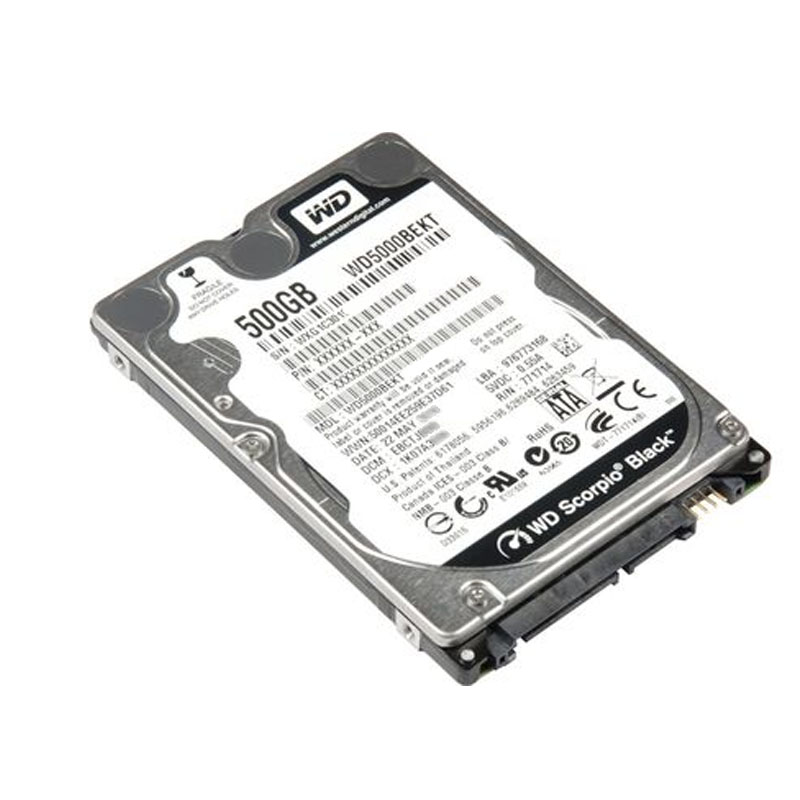 Western Digital - 500GB 7.2K SATA 3.0Gbps 2.5" 16MB Hard Drive - WD5000BEKT