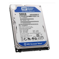 Western Digital - 500GB 5.4K SATA 3.0Gbps 2.5" 8MB Hard Drive - WD5000BEVT