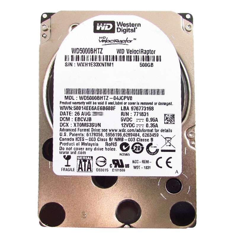 Western Digital - 500GB 10K SATA 6.0Gbps 2.5" 64MB Cache Hard Drive - WD5000BHTZ-04JCPV0