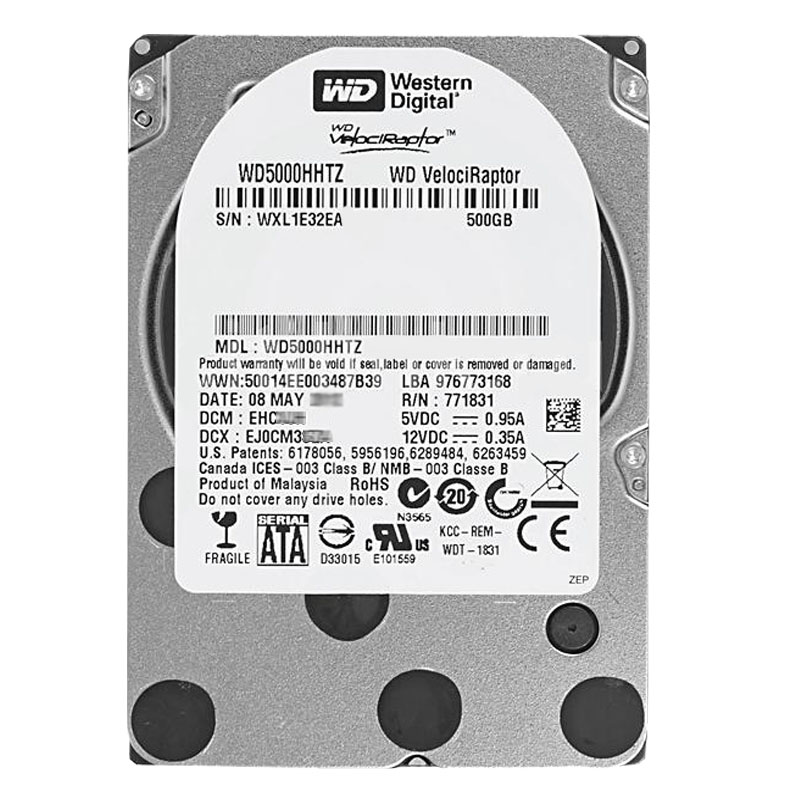 Western Digital - 500GB 10K SATA 6.0Gbps 3.5" 64MB Hard Drive - WD5000HHTZ