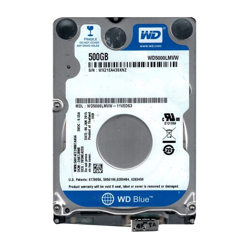 Western Digital - 500GB 2.5" Hard Drive - WD5000LMVW-11VEDS3