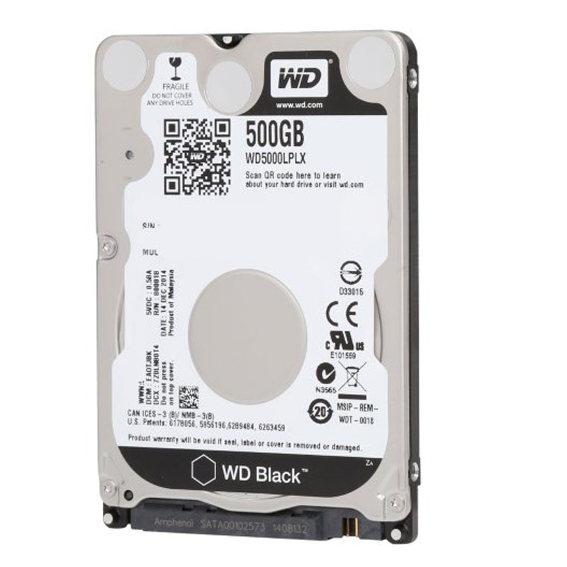 Western Digital - 500GB 7.2K SATA 6.0Gbps 2.5" 32MB Hard Drive - WD5000LPLX