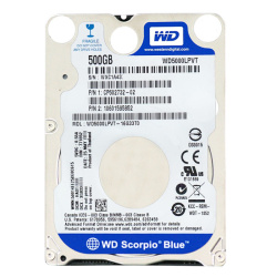 Western Digital - 500GB 5.4K SATA 3.0Gbps 2.5" 8MB Hard Drive - WD5000LPVT-16G33T0
