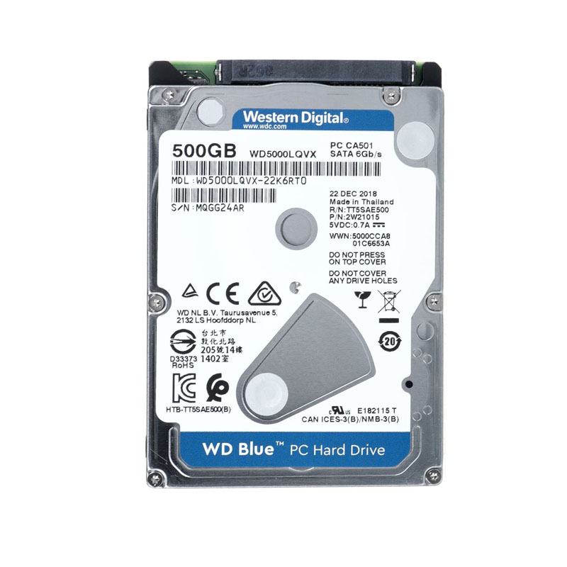 Western Digital - 500GB 5.4K SATA 2.5" 8MB Cache Hard Drive - WD5000LQVX