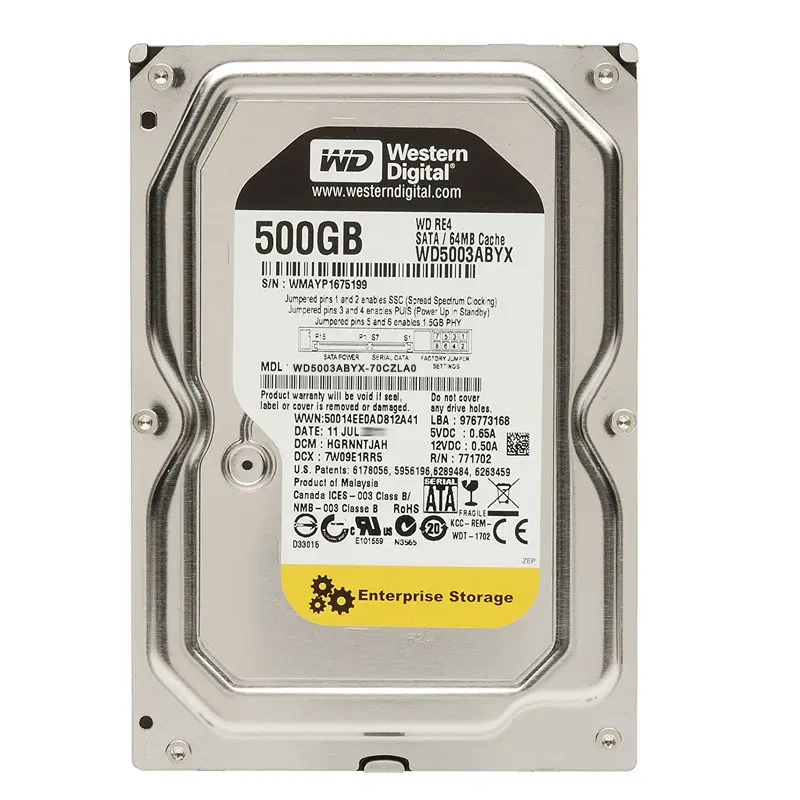 WD5003ABYX-70CZLA0.jpg Western Digital - 500GB 7.2K SATA 6.0Gbps 3.5" 64MB Cache Hard Drive - WD5003ABYX-70CZLA0 - Image 1