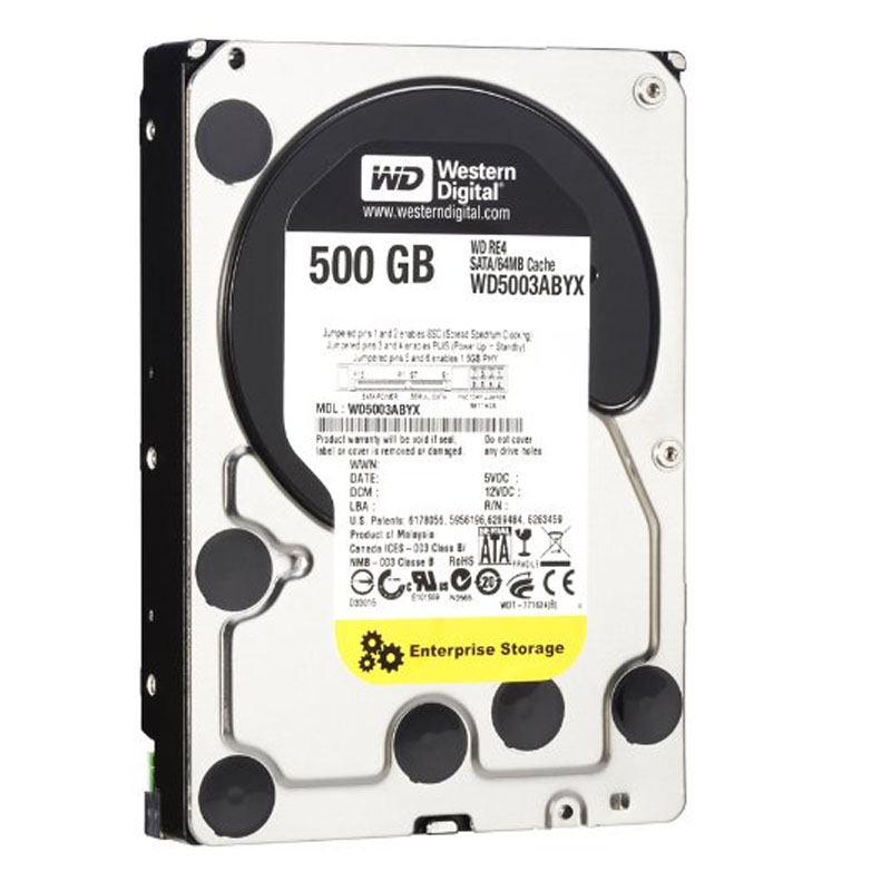 Western Digital - 500GB 7.2K SATA 3.0Gbps 3.5" 64MB Hard Drive - WD5003ABYX