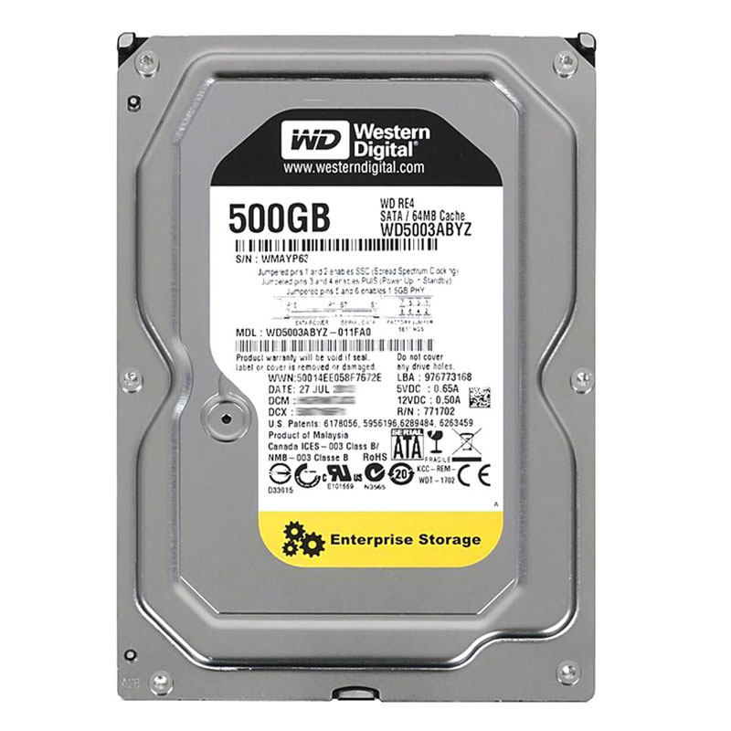 Western Digital - 500GB 7.2K SATA 6.0Gbps 3.5" 64MB Cache Hard Drive - WD5003ABYZ-011FA0