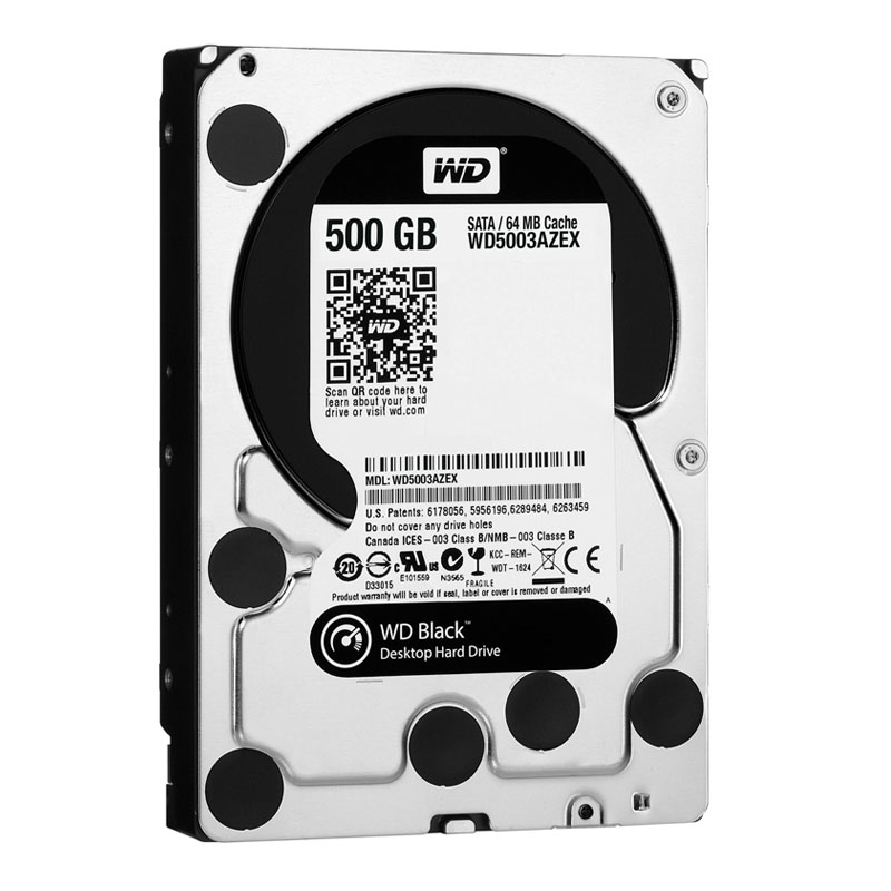 Western Digital - 500GB 7.2K SATA 6.0Gbps 3.5" 64MB Hard Drive - WD5003AZEX