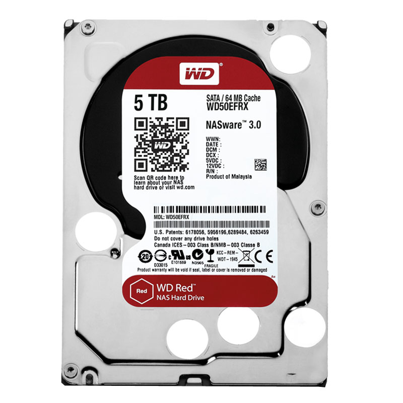 Western Digital - 5TB 5.4K SATA 6.0Gbps 3.5" 64MB Hard Drive - WD50EFRX