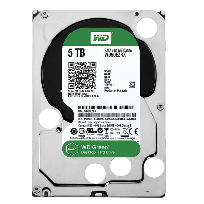 Western Digital - 5TB IntelliPower SATA 6.0Gbps 3.5" 64MB Hard Drive - WD50EZRX