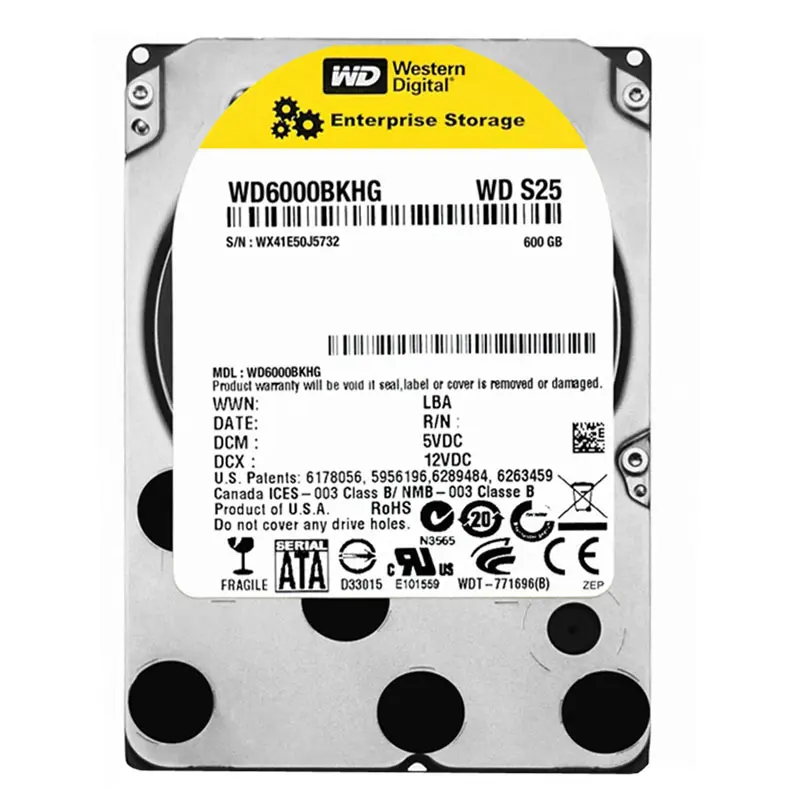 WD6000BKHG.jpg Western Digital - 600GB 10K SAS 6.0Gbps 2.5" 32MB Cache Hard Drive - WD6000BKHG - Image 1