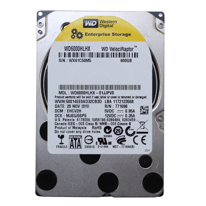 Western Digital - 600GB 10K SATA 6.0Gbps 2.5" 32MB Cache Hard Drive - WD6000BLHX-01JJPV0