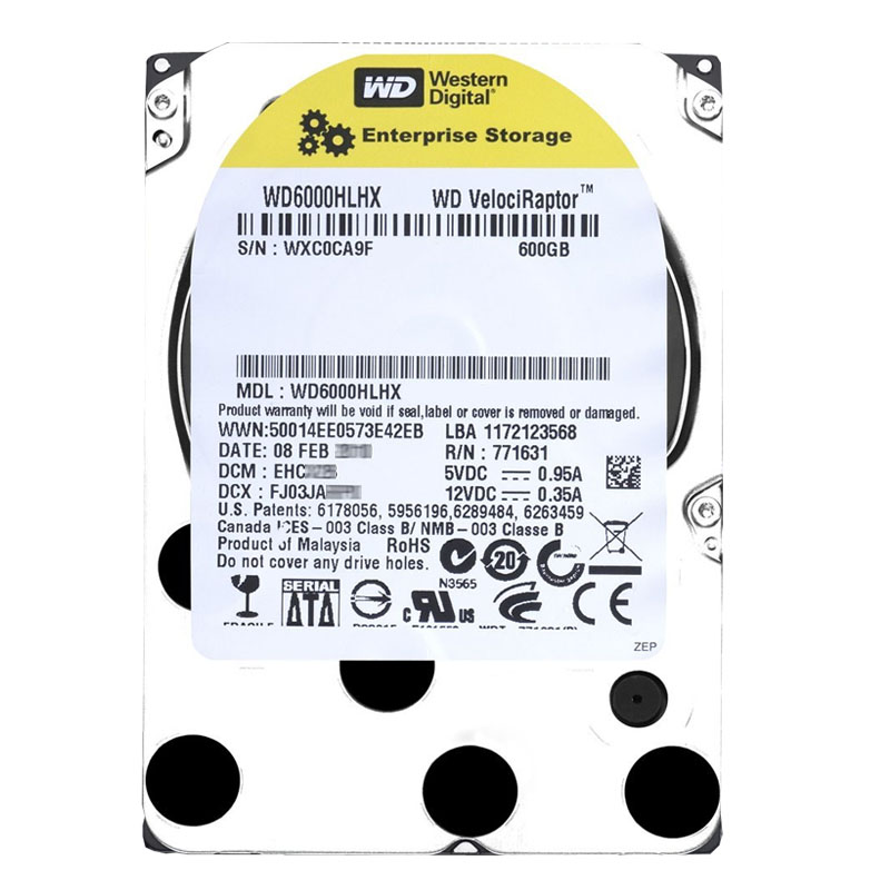 Western Digital - 600GB 10K SATA 6.0Gbps 3.5" 32MB Hard Drive - WD6000HLHX