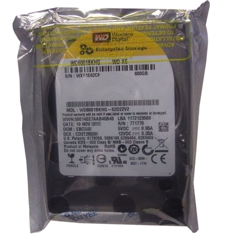 Western Digital - 600GB 10K SAS 6.0Gbps 2.5" 32MB Cache Hard Drive - WD6001BKHG-02D22V2