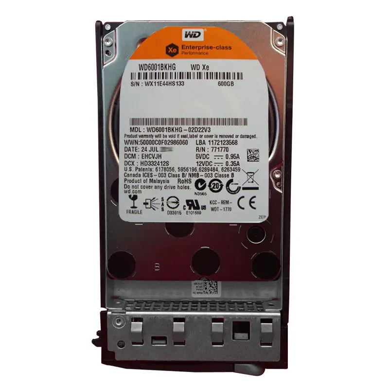 WD6001BKHG-02D22V3.jpg Western Digital - 600GB 10K SAS 2.5" 32MB Cache Hard Drive - WD6001BKHG-02D22V3 - Image 1