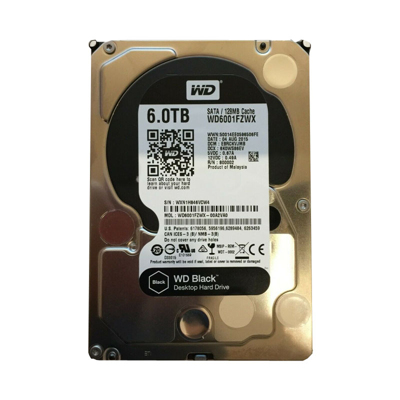 Western Digital - 6TB 7.2K SATA 3.5" 128MB Cache Hard Drive - WD6001FZWX-00A2VA0