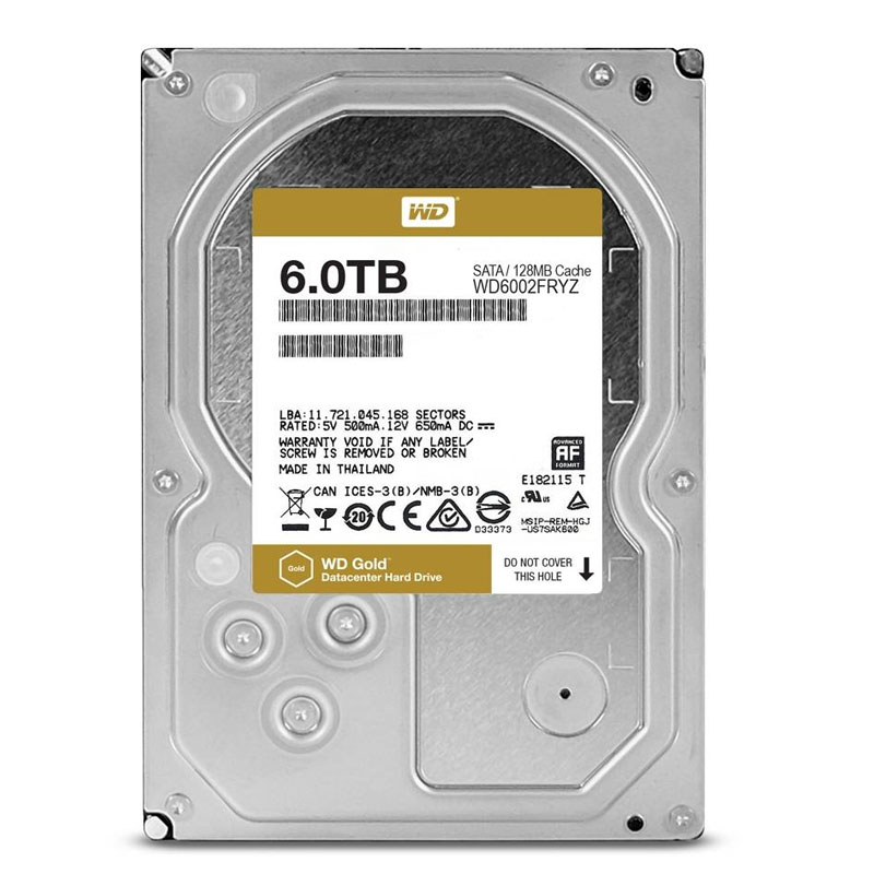 Western Digital - 6TB 7.2K SATA 6.0Gbps 3.5" 128MB Cache Hard Drive - WD6002FRYZ