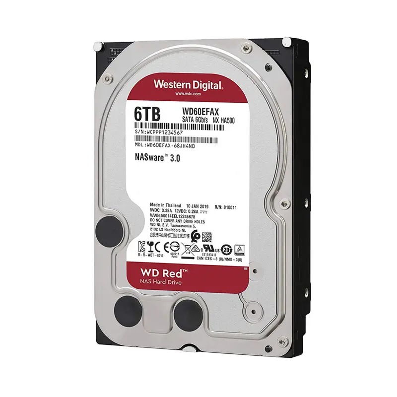 WD60EFAX.jpg Western Digital - 6TB SATA 3.5" Hard Drive - WD60EFAX - Image 1