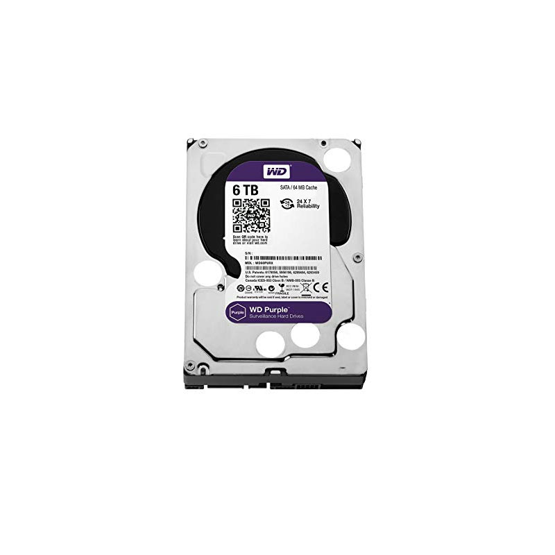 Western Digital - 6TB SATA 3.5" Hard Drive - WD60PURX-64T0ZY1