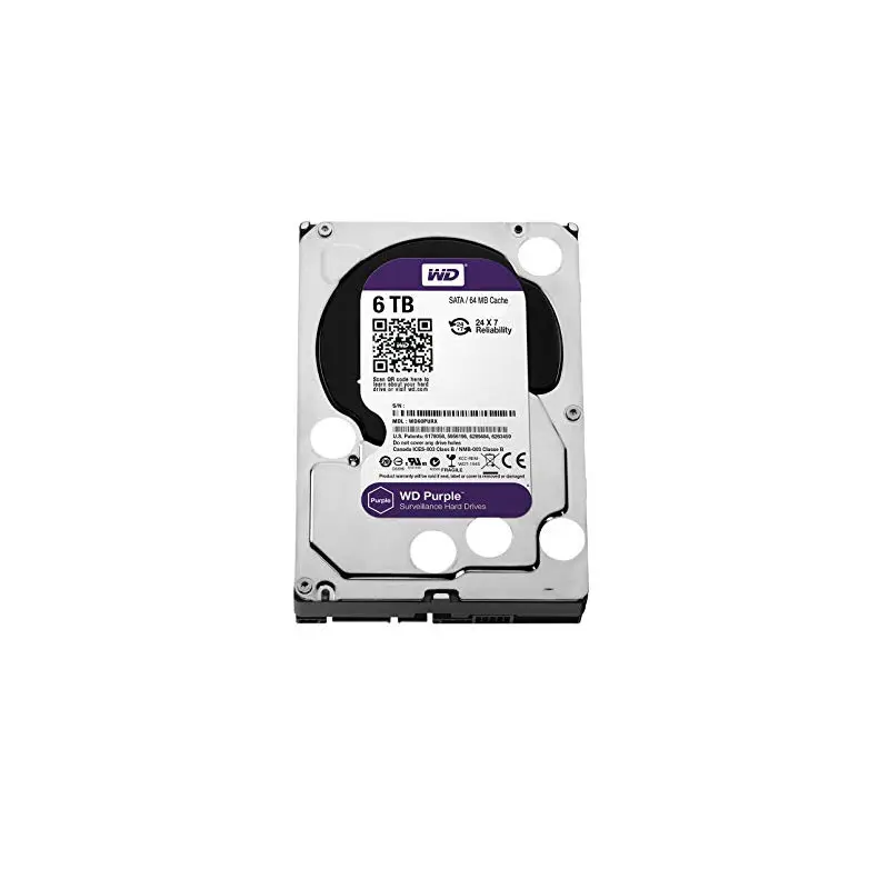 WD60PURX-64T0ZY1.jpg Western Digital - 6TB SATA 3.5" Hard Drive - WD60PURX-64T0ZY1 - Image 1