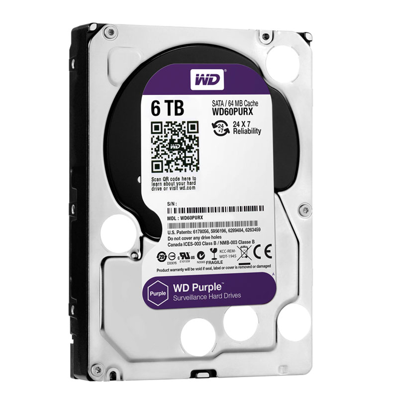 Western Digital - 6TB IntelliPower SATA 6.0Gbps 3.5" 64MB Hard Drive - WD60PURX