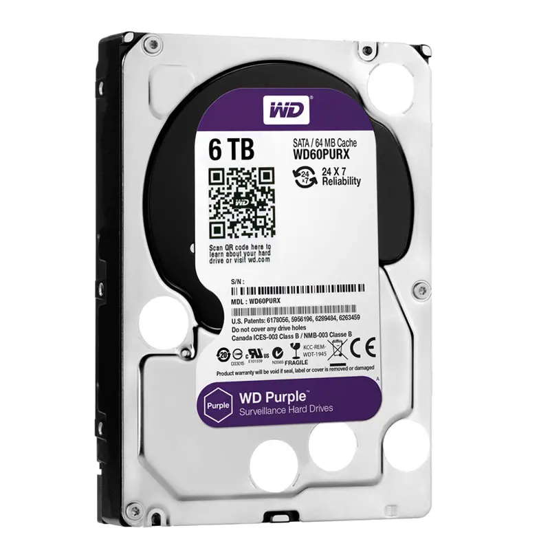 WD60PURX.jpg Western Digital - 6TB IntelliPower SATA 6.0Gbps 3.5" 64MB Hard Drive - WD60PURX - Image 1