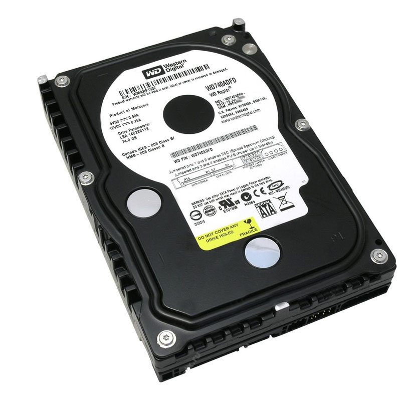 Western Digital - 74GB 10K SATA 1.5Gbps 3.5" 16MB Hard Drive - WD740ADFDRTL